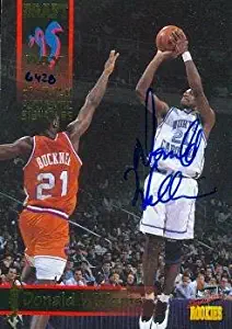 Donald Williams autographed Basketball Card (North Carolina) 1995 Signature Rookies #35