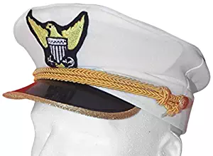 Dress Up America H231-A Navy Admiral Hat Costume Accessory - One Size Fits All
