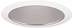 Juno Lighting 27HZ-WH LED Tapered Downlight Cone Trim, 6-Inch, White Trim with Haze