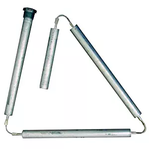 Aluminum Zinc Hex Head Flexible Anode Rod (.800" x 3/4" x 44") - Stops Rotten Egg Smelly Water! …