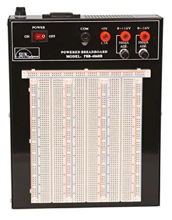 Sun Equipment PBB-4060B Powered Breadboard, Triple Output, 2390 Point, 9.8" L x 7.8" W x 3.0" H