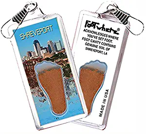 Shreveport “FootWhere” Souvenir Lanyards. Made in USA (SHV306 - Cityscape)