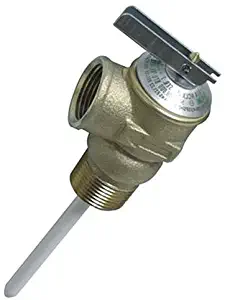 Camco 10443 3/4" Lead-Free Temperature and Pressure Relief Valve with 4" Epoxy-Coated Probe