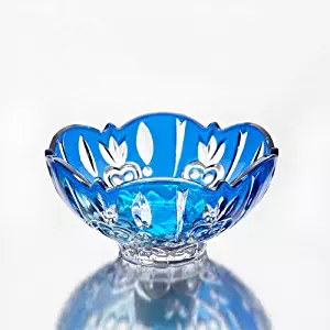 StudioSilversmiths 43990 Fine Blue Crystal Candy Dish