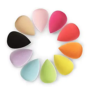 Makeup Sponge Blender Set, Beauty Cosmetic Blender with Holder, Dry & Wet Use 8 Pcs Classic Shape Foundation Sponges for Liquid Creams & Powders