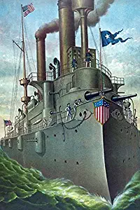 Buyenlarge Olympia Steel - Pittsburgh - Rear Admiral Dewey's Flagship Olympia - Gallery Wrapped 44"X66" Canvas Print, 44" X 66"