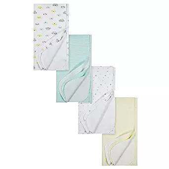 Gerber Baby 4-Pack Flannel Receiving Blanket