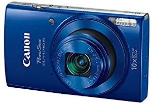 Canon PowerShot ELPH 190 is Digital Camera (Blue) with 10x Optical Zoom and Built-in Wi-Fi with 16GB SDHC + Replacement Battery + Protective Camera case Along with Deluxe Cleaning Bundle