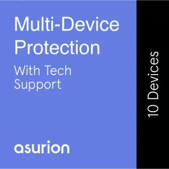 Asurion Multi-Device Protection Plan with Tech Support (10 device, $1000 annual claim limit)