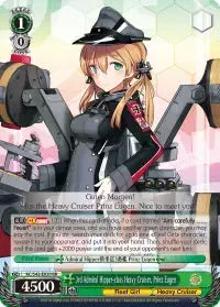 Weiss Schwarz - 3rd Admiral Hipper-Class Heavy Cruiser, Prinz Eugen - KC/S42-E030 - RR - KanColle: Arrival! Reinforcement Fleets from Europe!