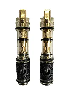 Pro Parts Plus 1225-2-PPP Dual-Seal Cartridge Replacement Kit (2 Pack) - Fits Single Handle Faucets/Showers - Lead Free - Brass Internal Shaft with Installation Instructions