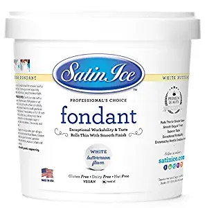 Satin Ice White Buttercream Fondant, 10 Pounds