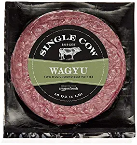 Amazon Exclusive - Wagyu Single Cow Burger Patties (2 x 8 oz), 1 lb