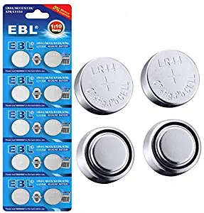 EBL 100 Counts Bulk LR44 AG13 357 303 SR44 Alkaline Button Cell Battery