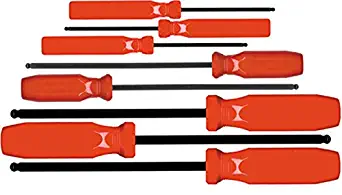 EKLIND 90108 Ball-Hex (allen) Screwdriver - 8pc set SAE Inch Sizes .050-5/32