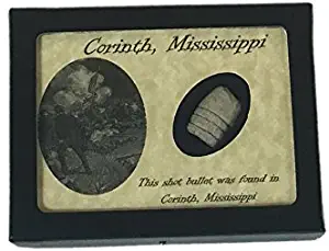 Southern Star Displays Civil War Bullet Relic from Corinth, Mississippi with Display Case and COA