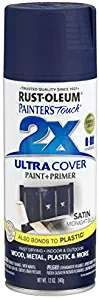 Rust-Oleum 249854 Painter's Touch 2X Ultra Cover, 12-Ounce, Satin Midnight Blue