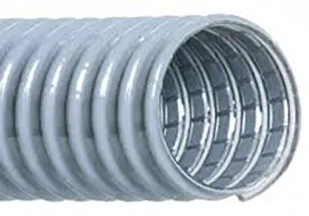 Hi-Tech Duravent - 3580300000260 Super Vac-U-Flex Series PVC Vacuum Duct Hose, Grey, 3" ID, 3-1/2" OD, 25' Length