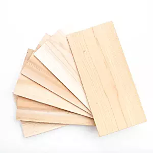 XL Large Cedar Grilling Planks (6 Pack) - 7x15" - Fits Full Filet of Salmon + Free Recipe eBook