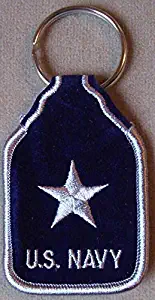 US Navy Rear Admiral (Lower Half) O-7 Rank Embroidered Keychain