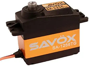 Savox SAVSA1256TG Sa-1256TG High Torque, Coreless Motor, Titanium & Aluminum Gear Size Digital Servo, Minimized Backlash (0.15/277.7)