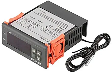AC 110V-220V Fahrenheit/Centigrade Digital temperature controller Thermostat Heat/cold modes with 2 relay sensor