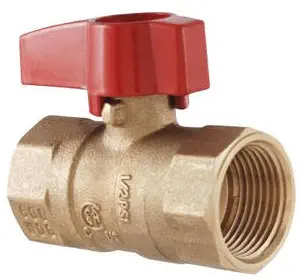 Procuru PCGV60009 Brass Gas Ball Valve, Professional Series,1/2-Inch, Female Thread (NPT) x Female Thread (NPT)