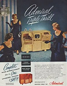 1948 Admiral Radio Ad "Triple Thrill"