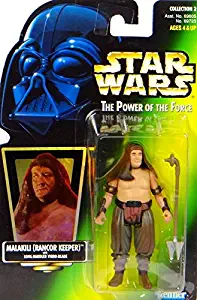 Star Wars, The Power of the Force Green Card, Malakili (Rancor Keeper) Action Figure, 3.75 Inches