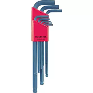 Bondhus 10999 Set of 9 Balldriver« L-wrenches, sizes 1.5-10mm