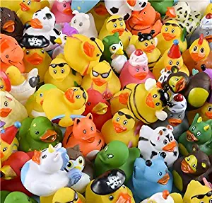 Rhode Island Novelty Assorted Rubber Ducks, Set of 100