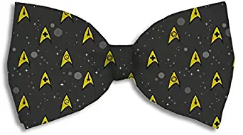 Star Trek: The Original Series Starfleet Bow Tie | Official Collectible | Features Various Starfleet Duty Symbols Black