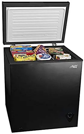 5cf Chest Freezer Deep 5 Cu Ft Compact Dorm Upright Apartment Home Food Storage Compact Space Saving Energy Efficient