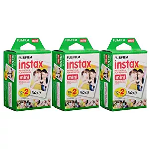 Fujifilm Instax Mini Instant Film (3 Twin Packs, 60 Total Pictures) - International Version