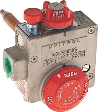 Robertshaw 110-326 Water Heater Thermostat with 1-3/8" Shank, 3-1/2" W.C, Natural Gas, 4.75" x 9.13" x 6"