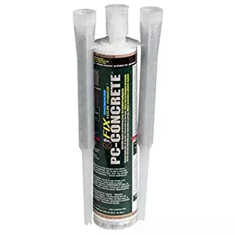 PC Products 72561 PC-Concrete Two-Part Epoxy Adhesive Paste for Anchoring and Crack Repair, 8.6 oz Cartridge, Gray