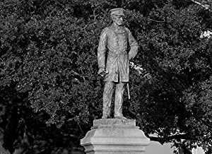 18 x 24 Black & White Canvas Wrapped Print of Statue of Rear Admiral Semmes of The C.S Navy Mobile Alabama l00 2010 Highsmith