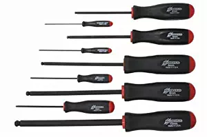 Bondhus 74699 Set of 9 Balldriver Screwdrivers with ProHold Tip, ProGuard Finish, sizes 1.5-10mm