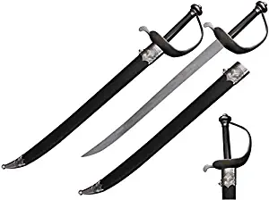 DevilFish Vortex Blade Shop Pirate Cutlass Sword 31.5" Overall Stainless Steel Blade