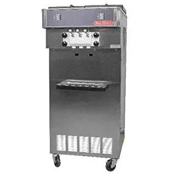 Saniserv 527-SERVE Floor Model Soft Serve/Yogurt Twist Freezer, 2-Heads, 2-HP, 208-230/60/3, Each