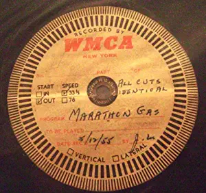 Marathon Gas Company Record Set, 12" Acetate Transcription WMCA Radio