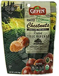Gefen Organic Whole Roasted and Peeled Chestnuts 5.2oz (4 Pack)