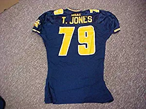 T. Jones North Carolina A&T Navy Football Game Jersey