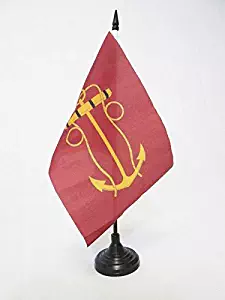 AZ FLAG Lord High Admiral Table Flag 5'' x 8'' - Bristish Historic Desk Flag 21 x 14 cm - Black Plastic Stick and Base