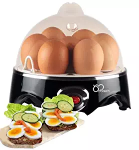 DBTech Automatic Shut-off Electric Egg Cooker, Black, 
