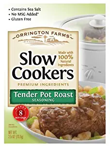 Orrington Farms Slow Cookers Tender Pot Roast Seasoning, 4 Paks-2.5 Oz Each