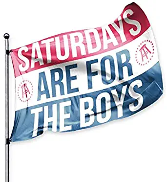 Barstool Sports Saturdays are for The Boys Official Flag, 3x5 Foot, Durable & Fade Resistant, Perfect for Tailgates Dorms College Football Fraternities Parties