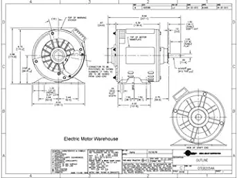 Mtr, Split Ph, 1/2 HP, 1725rpm, 115V, 56Z, ODP