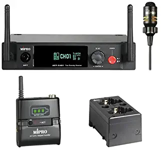 MIPRO True Digital 2.4GHz Wireless Vocal System with Cardioid Condenser Handheld Microphone (Lavalier System)