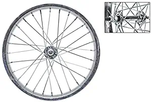 Wheel Master 16 x 1.75 Front Bicycle Wheel, 28H, Steel, Bolt On, Silver